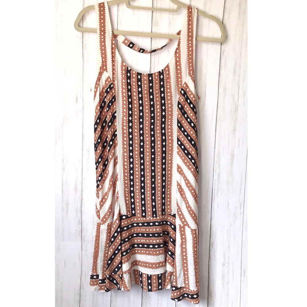 Free People Drop Waist Multi Print Dress